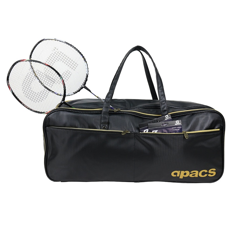 Apacs Deluxe Double Compartment Holdall – Gold/Black