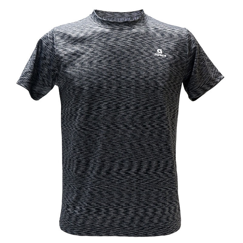 Apacs Dry-Fast T-Shirt (AP10085) – Black/Grey