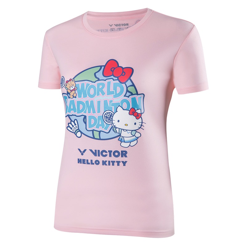 VICTOR X Hello Kitty Casual T-Shirts (W) World Badminton Day T-KT301
