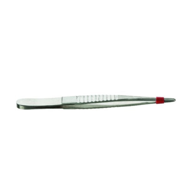 Forceps, Stainless Steel, Straight Fine Point, 110/115mm  (Pack of 10)
