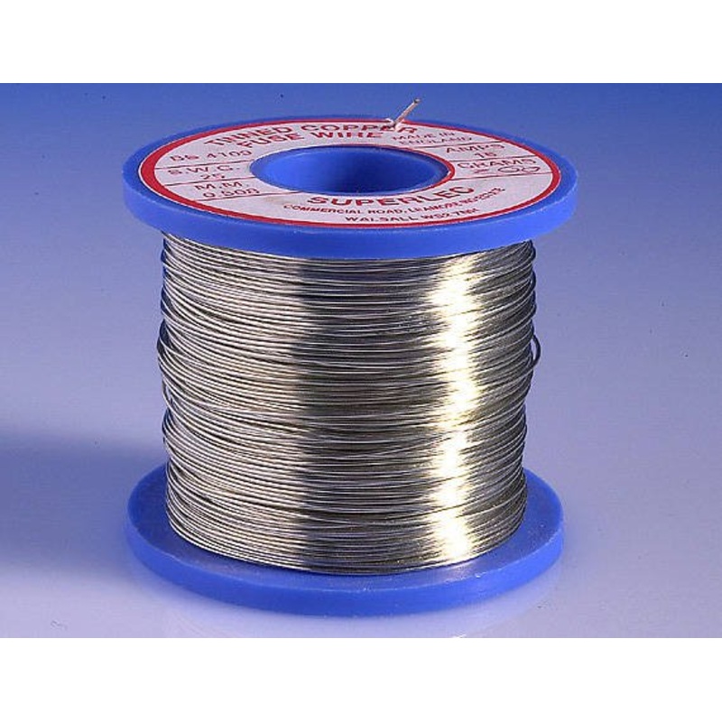 Fuse Wire Tinned Copper 2A Reel 100g Tinned Copper Wire 0.125mm