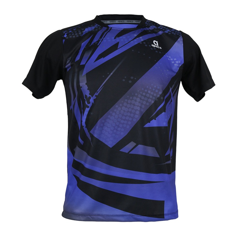 Apacs Dry-Fast T-Shirt (RN10115) – Black/Blue