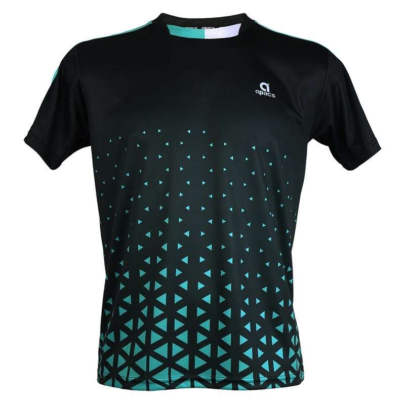 Apacs Dry-Fast T-Shirt (RN10131) – Black/Turquoise