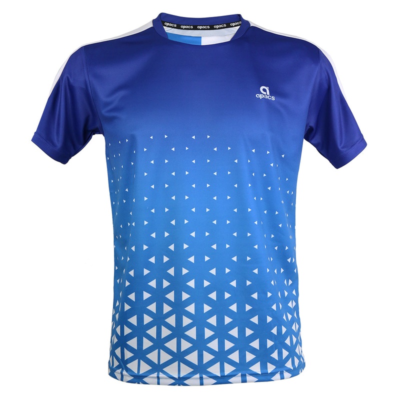 Apacs Dry-Fast T-Shirt (RN10131) – Blue/White