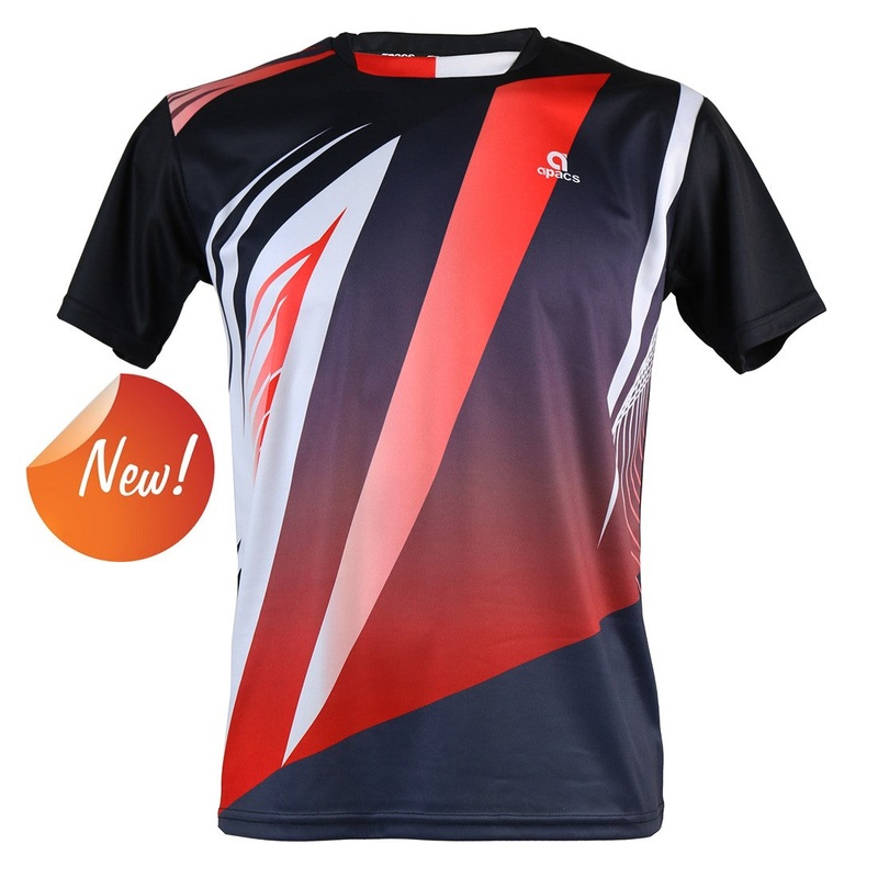 Apacs Dry-Fast T-Shirt (RN10137) – Black/Red