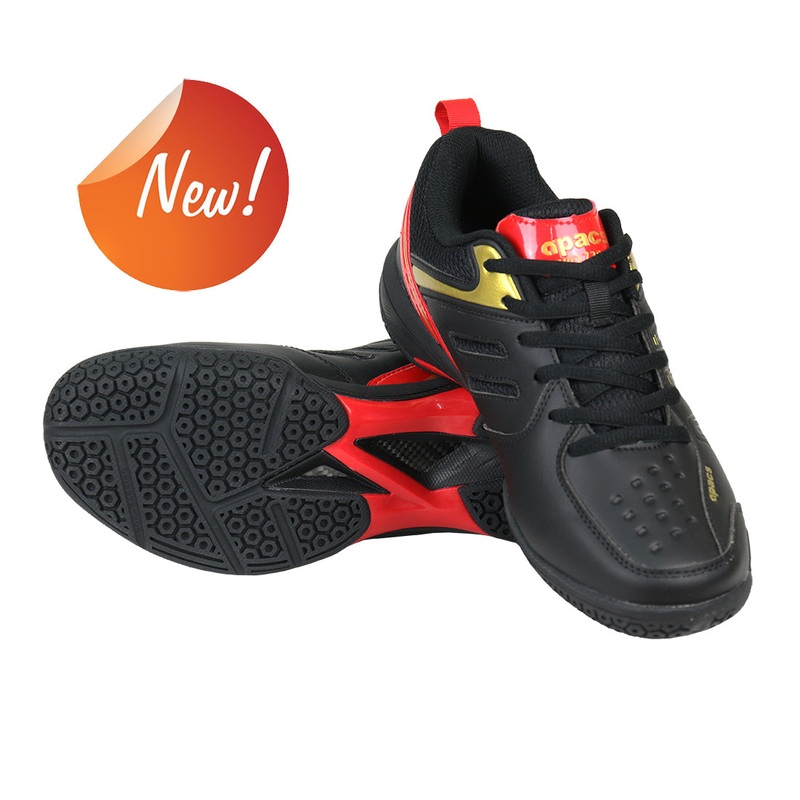 Apacs Pro 730 Shoe – Black/Gold/Red