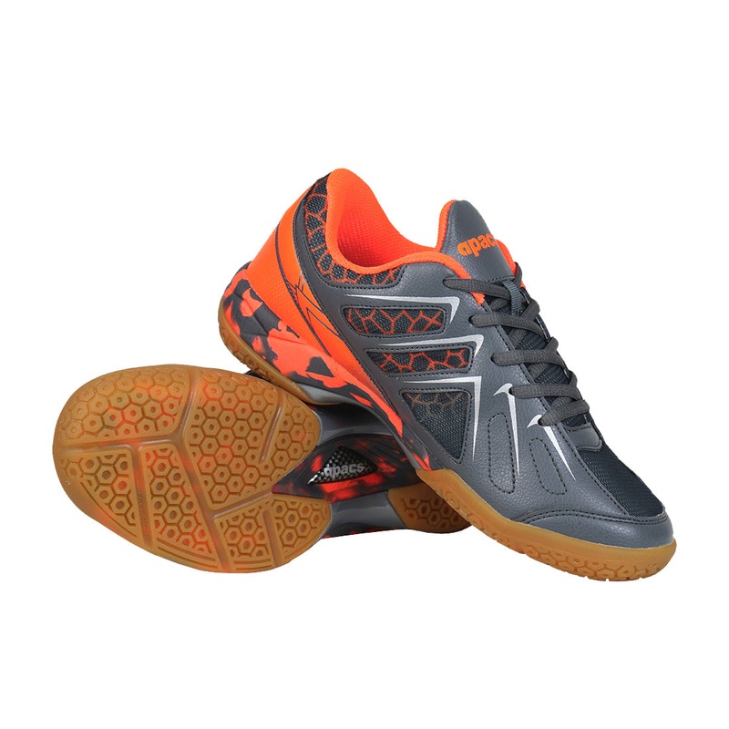Apacs SP609-YS shoe – Grey/Orange