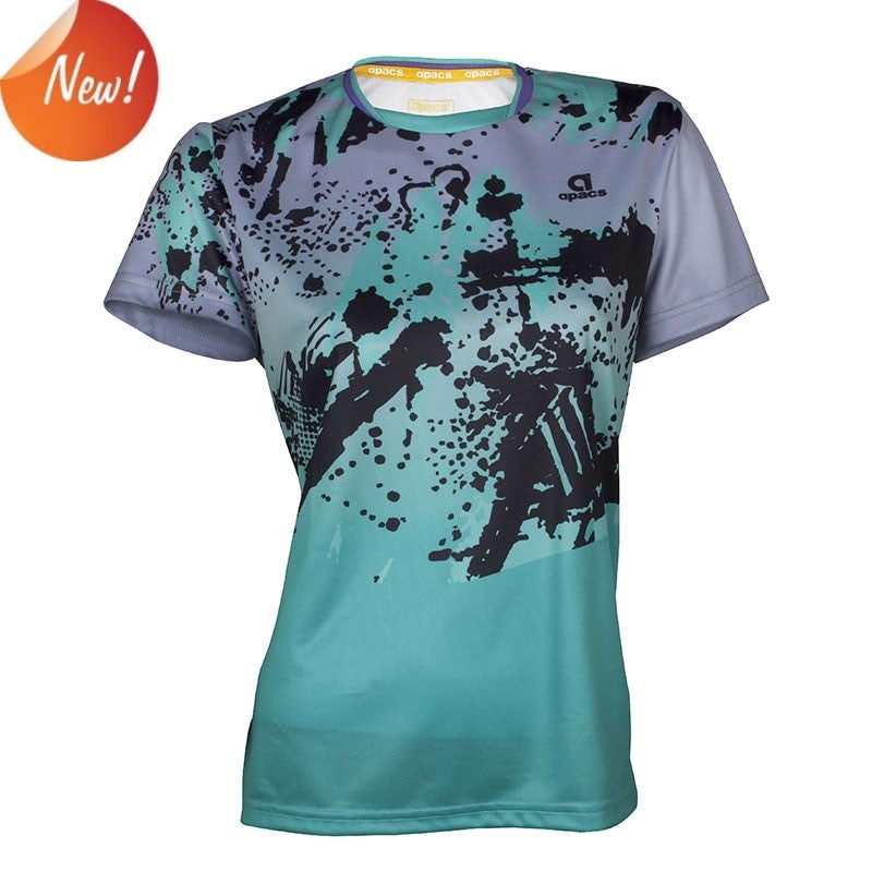 Apacs Ladies Dry-Fast T-Shirt (RN366G) – Grey/Green