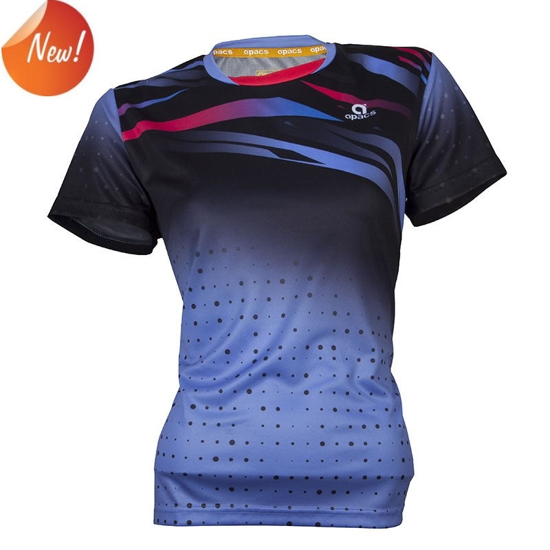 Apacs Ladies Dry-Fast T-Shirt (RN367P) – Black/Purple