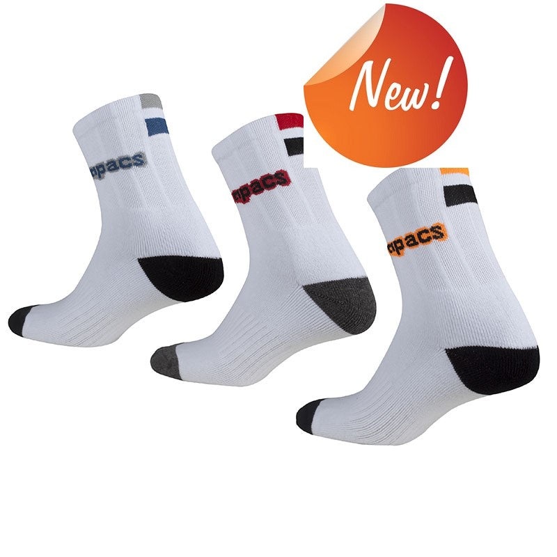 Apacs Socks AP062 V|White/Blue|White/Orange|White/Red