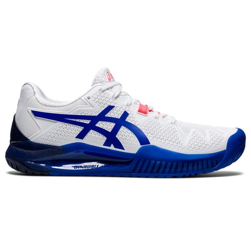 Asics Gel Resolution 8 White Ladies White/ Lapis Lazuli