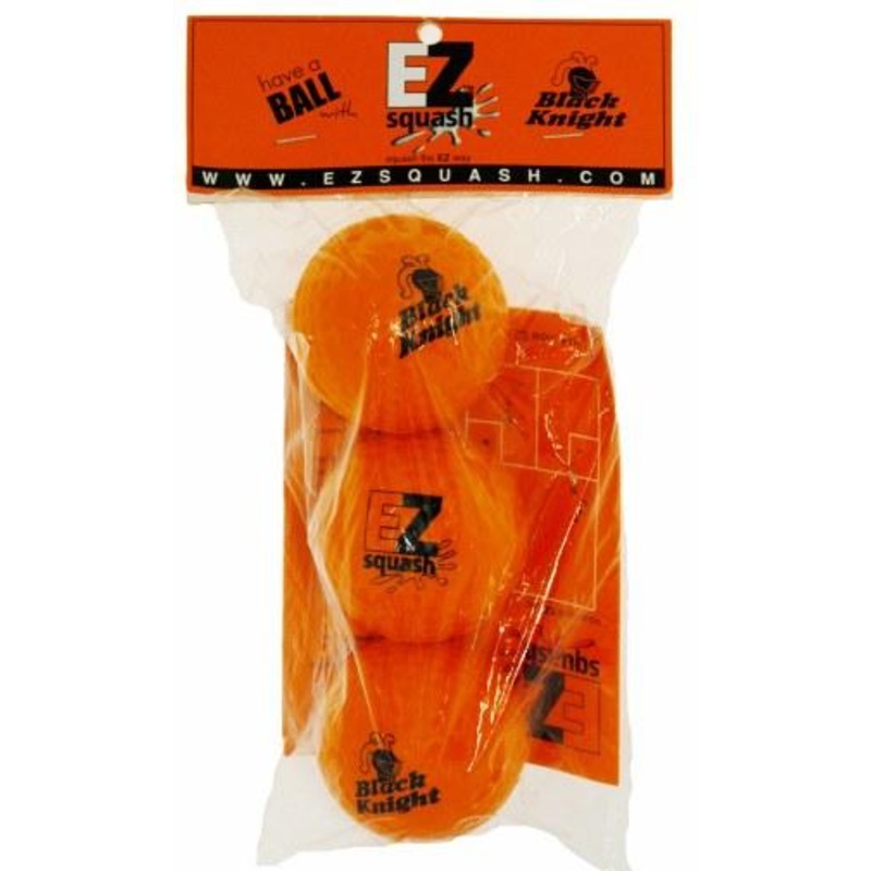 Black Knight EZ Squash Balls Beginner 3 Pack