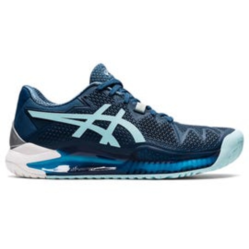 Asics Gel Resolution 8 Hardcourt Ladies Wide Light Indigo / Clear Blue