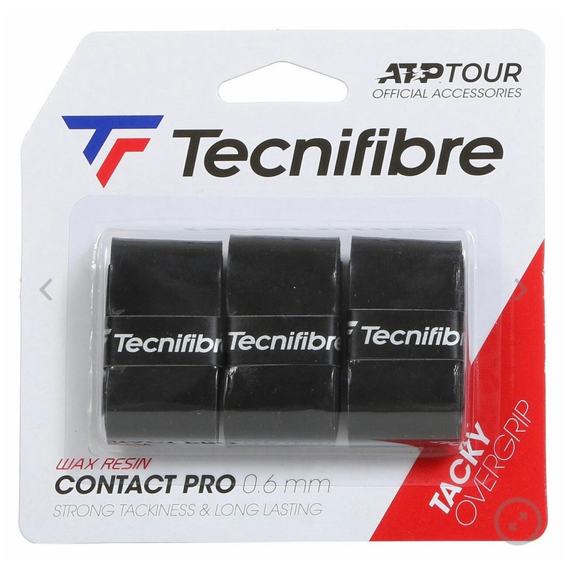 Tecnifibre Contact Pro 3pk Over Grips – Black