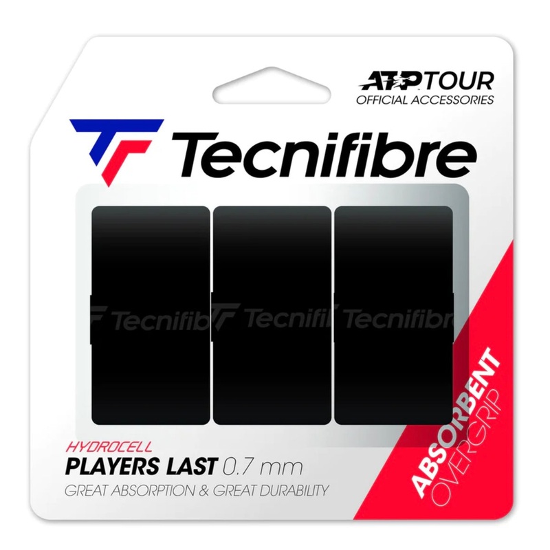 Tecnifibre Players Last 3pk- Over grips (Black)