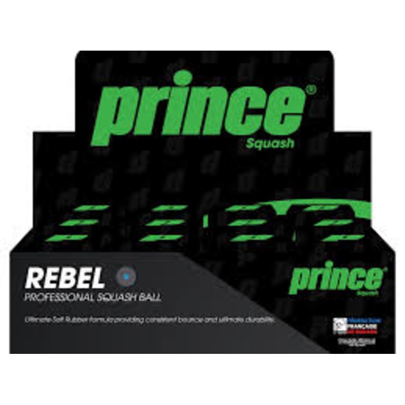 Prince Blue Dot Squash Ball Box 12pk