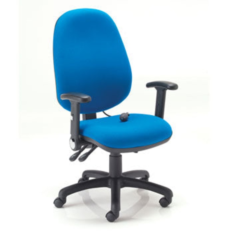 SWIVEL, HIGH BACK CHAIR, With Inflatable Lumbar, Blizzard