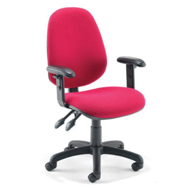 SWIVEL, OPERATOR CHAIRS, HIGH BACK, With Adjustable Arms – (590mm width), Blizzard