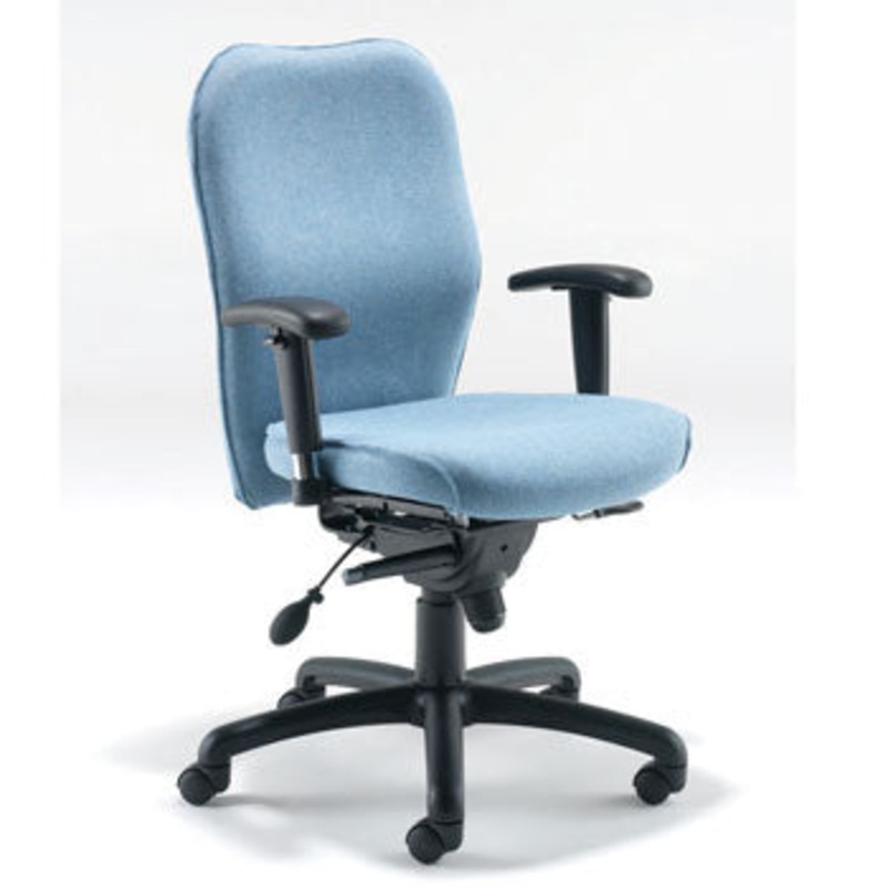 SWIVEL, POSTUREPAEDIC CHAIRS, With Inflatable Lumbar, With Adjustable Arms, Blizzard