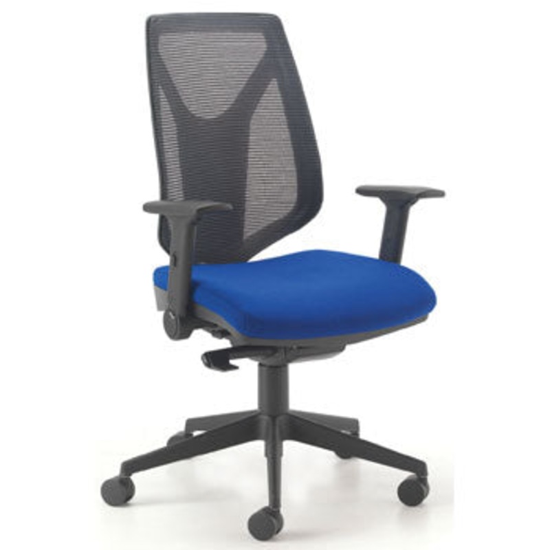 SWIVEL, OPERATOR CHAIRS, ERGONOMIC HIGH BACK TASK CHAIR, Mesh Back, Ocean