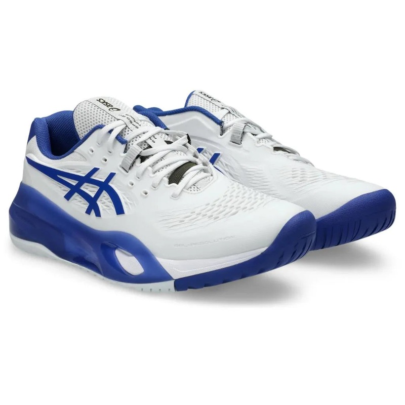 Asics Gel-Resolution X (Hardcourt) Mens Wide White/Dark Cobalt