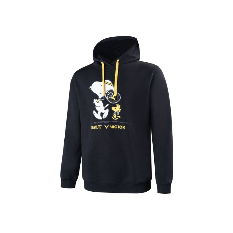 VICTOR X PEANUTS T-SNE Hoodie|2XL|Large|Medium|Small|XL|Black