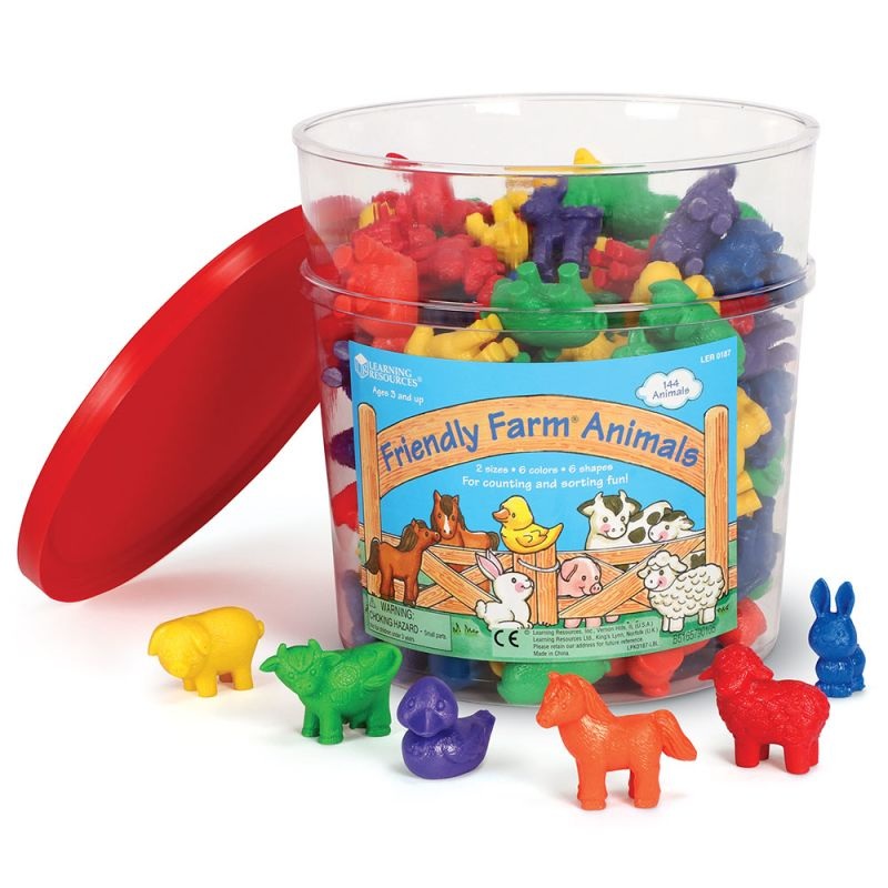 Friendly Farm Animal Counters, Set of 144