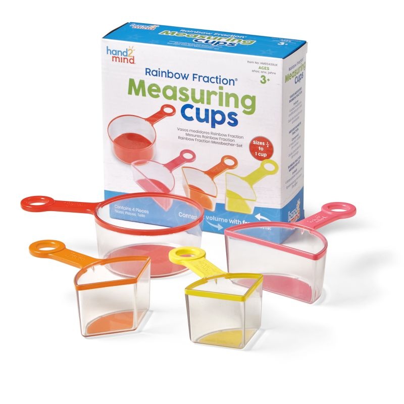 Rainbow Fraction Measuring Cups (Set of 4)
