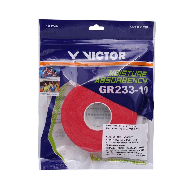Victor Moisture Absorbency Overgrip (GR-233-10) (Set of 10 pcs)
