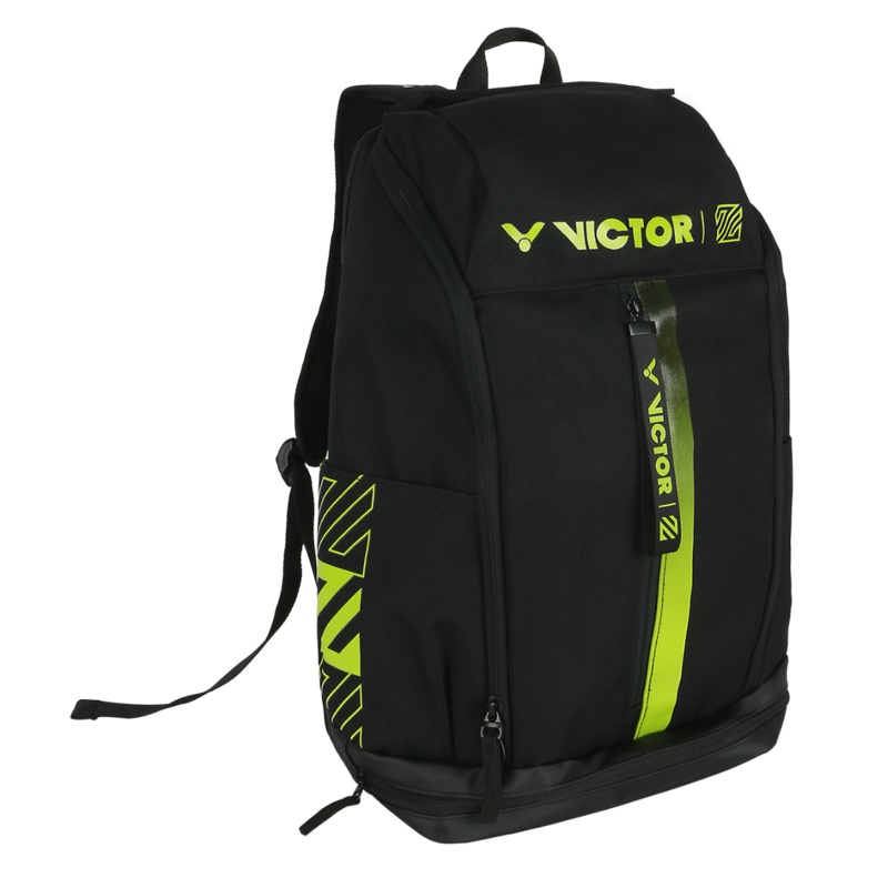 VICTOR X LZJ Badminton Tennis Racket Vibrant Backpack BR5010LZJ-C (Black)