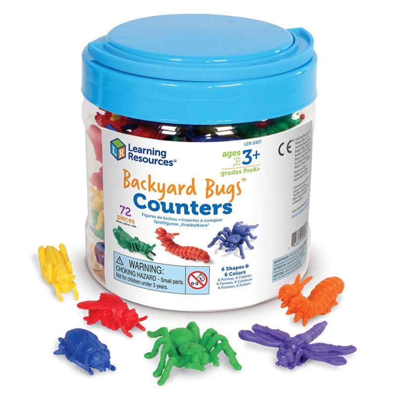 Backyard Bugs Counters, Set of 72