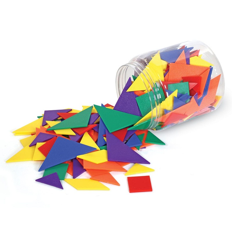 Classpack Tangrams, Set of 30, 6 Colours