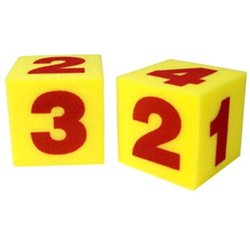 Giant Soft Numeral Cubes, Set of 2