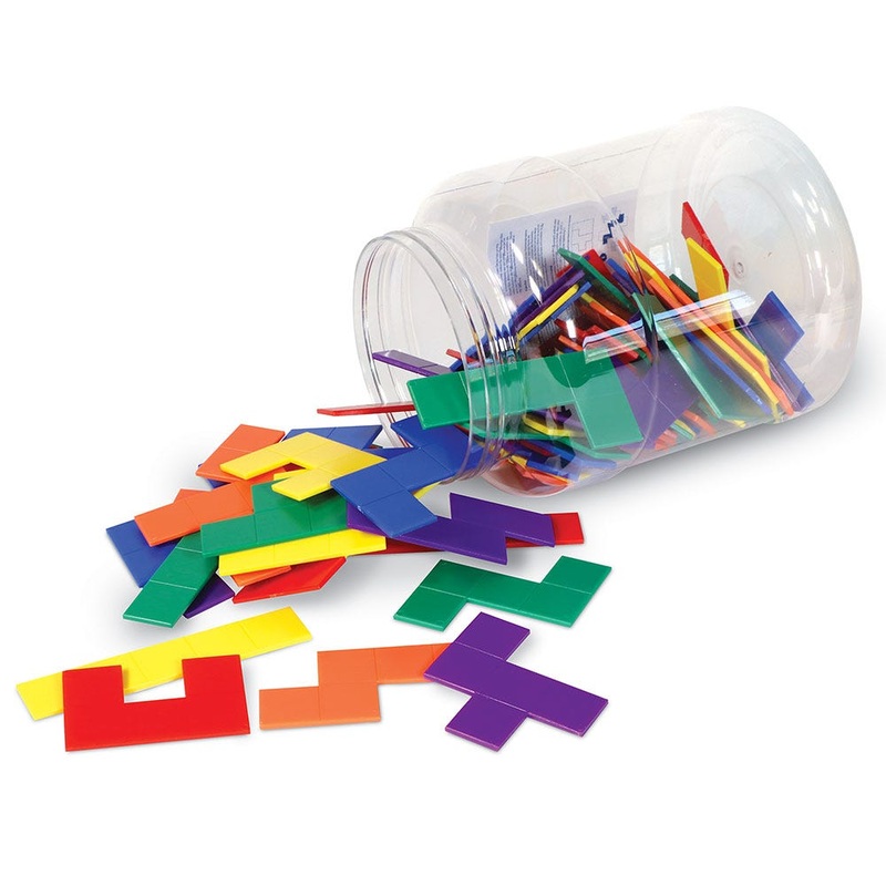 Rainbow  Premier Pentominoes In Bucket
