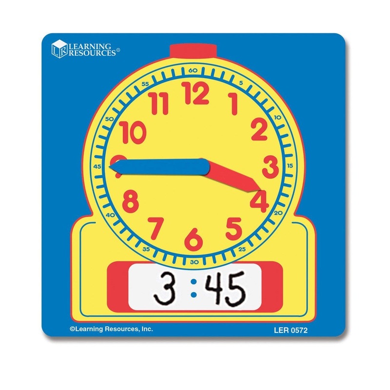 Write & Wipe Extra Student Clocks, Set of 10