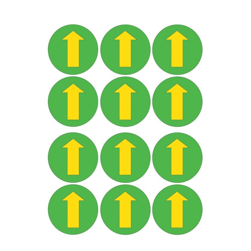 SAFE DISTANCE DIRECTIONAL ARROW, Set of 12