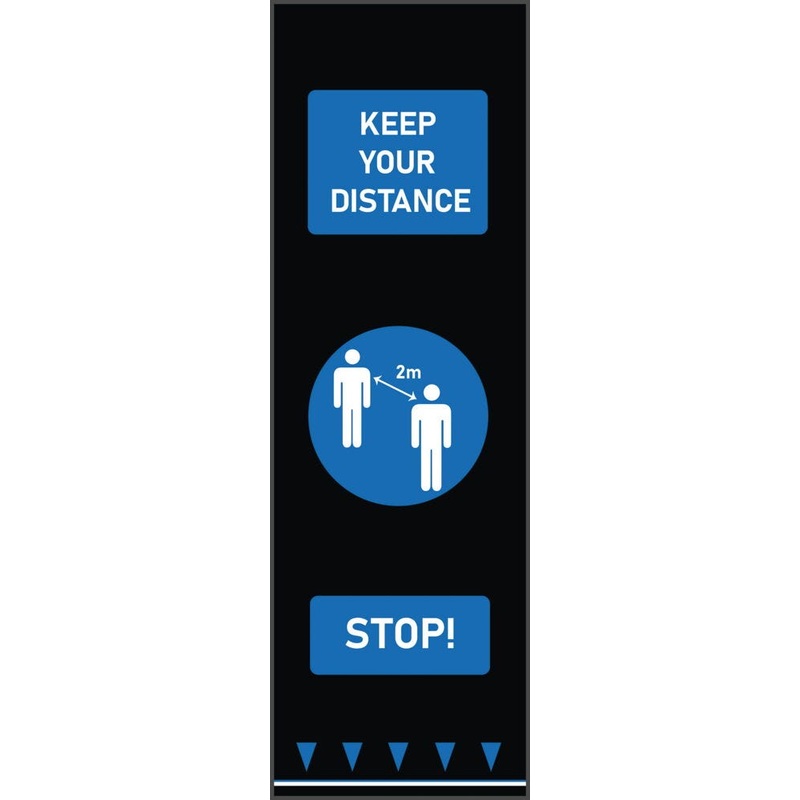 SOCIAL DISTANCING MAT – PEOPLE, Blue, Each