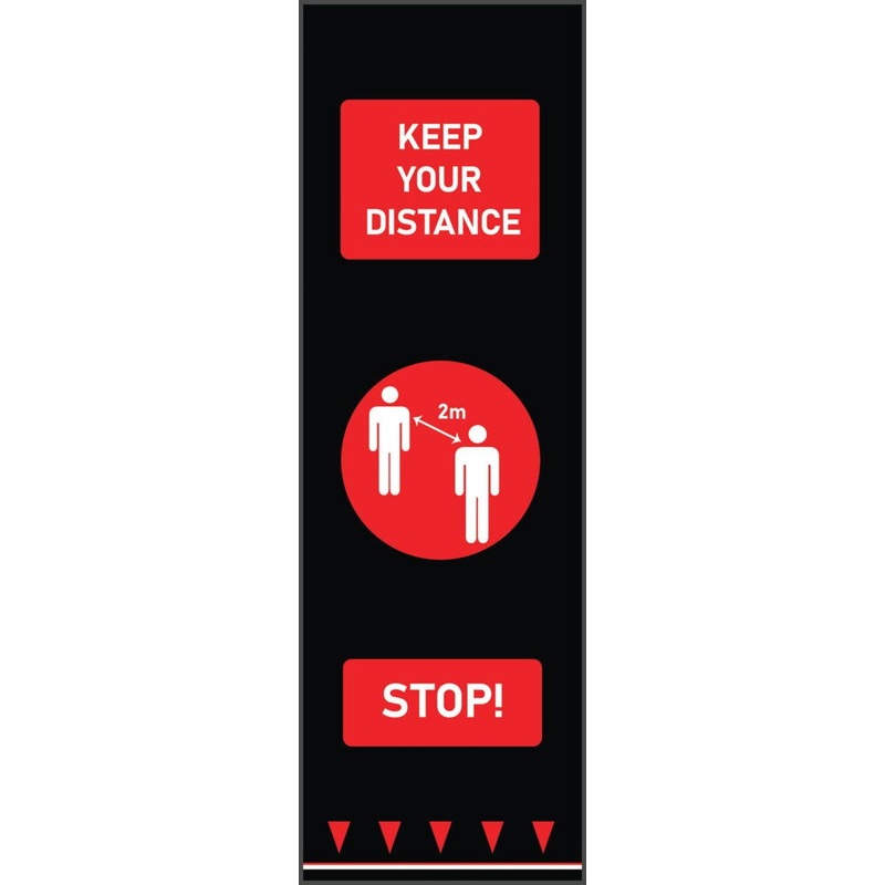 SOCIAL DISTANCING MAT – PEOPLE, Red, Each