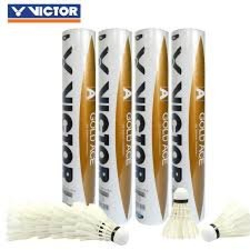 VICTOR Gold Ace Feather Shuttlecock (Set of Single Tube)