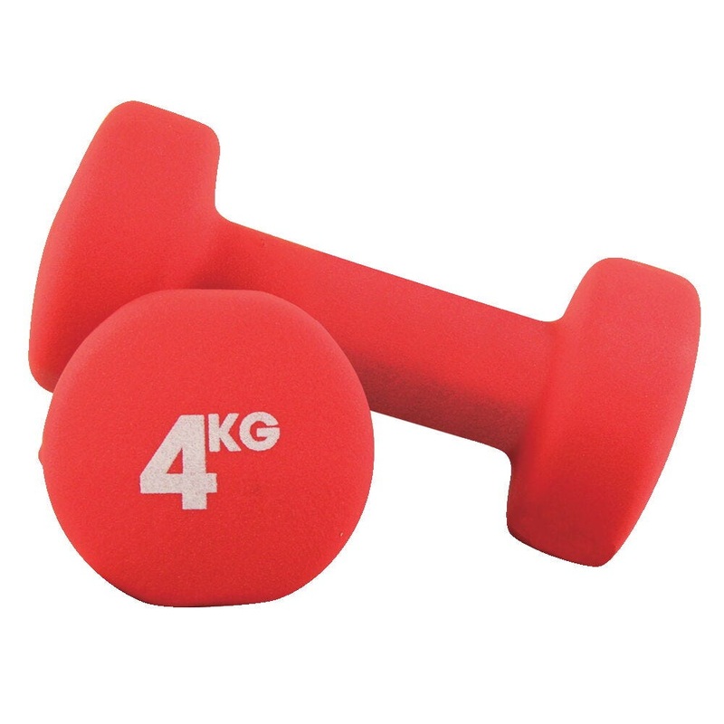 STRENGTH & WEIGHTS, Neoprene Dumbbells, 4kg, Pair