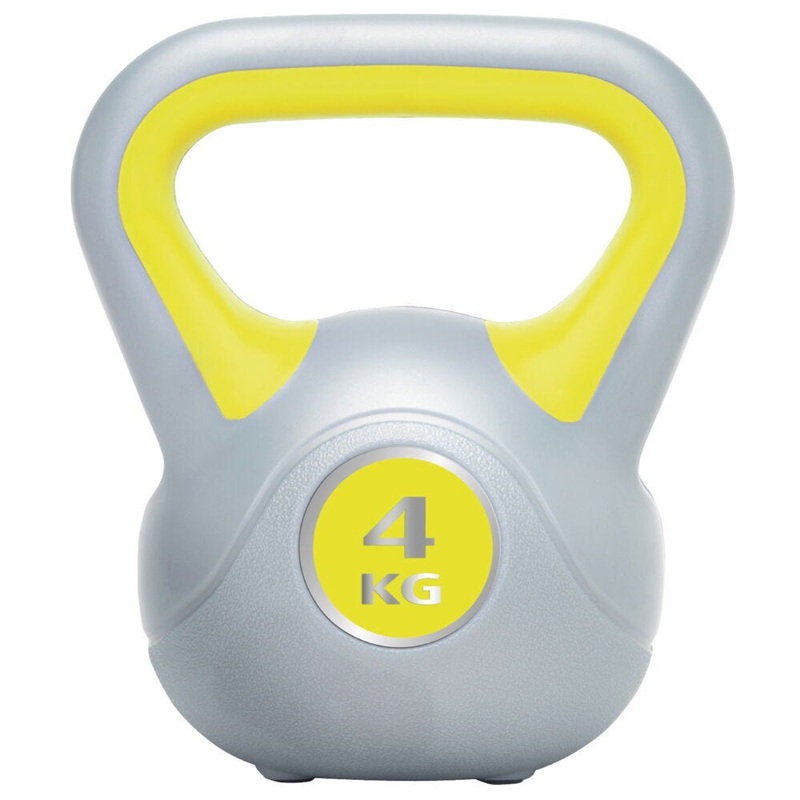 STRENGTH & WEIGHTS, Vinyl Kettlebells, 4, 8, 12, 16kg, Pack of 4