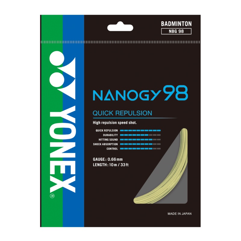 Yonex NANOGY 98 Badminton String – 10m Pack