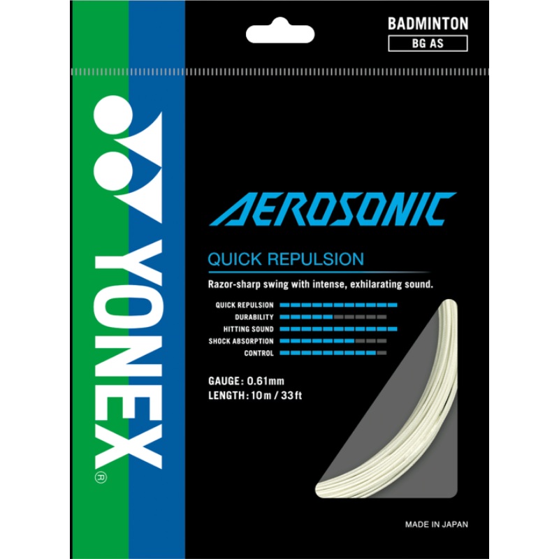 Yonex AEROSONIC Badminton String – 10m Pack