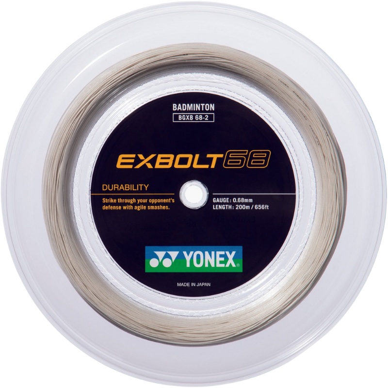 Yonex EXBOLT 68 Badminton String – 200m Reel