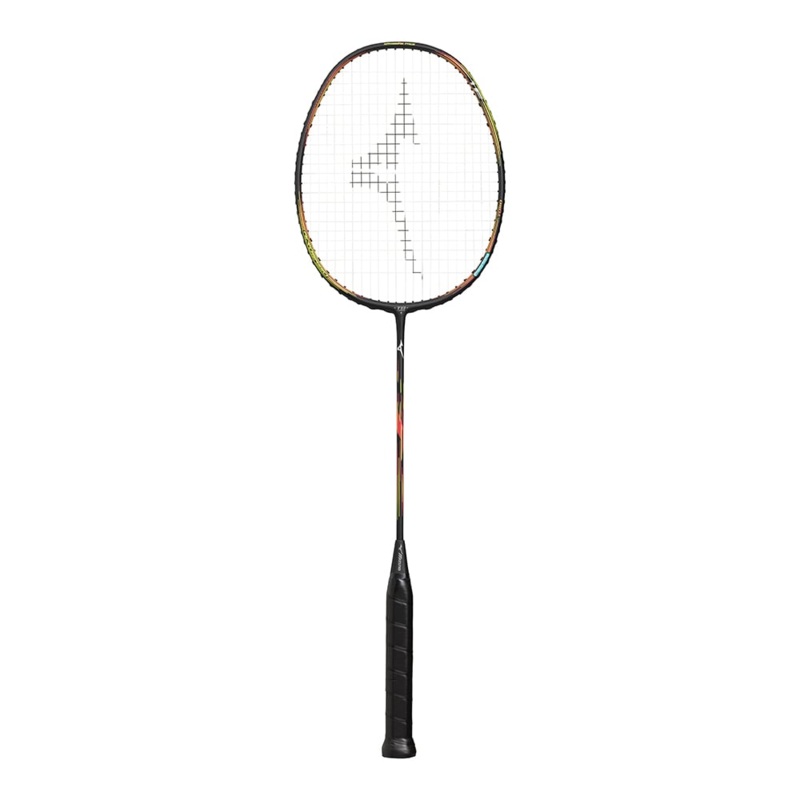 Mizuno Acrospeed 1 Focus Badminton Racket – Gunmetal / Gradient Scarlet-Orange