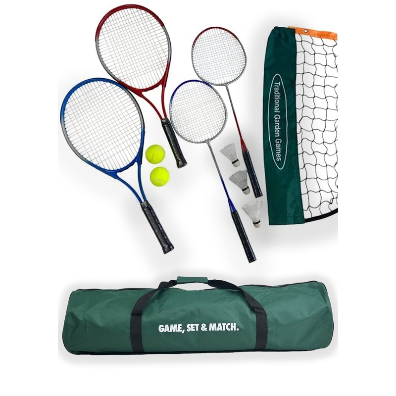 2 Player Badminton & Tennis set with 5m Net