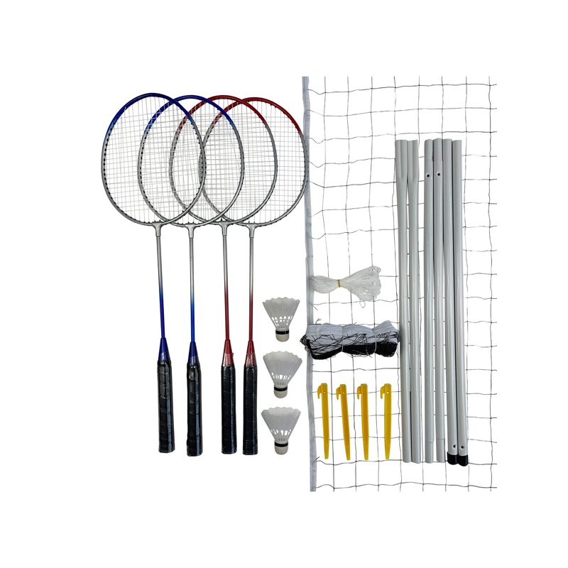 4 Player Badminton Set with Net