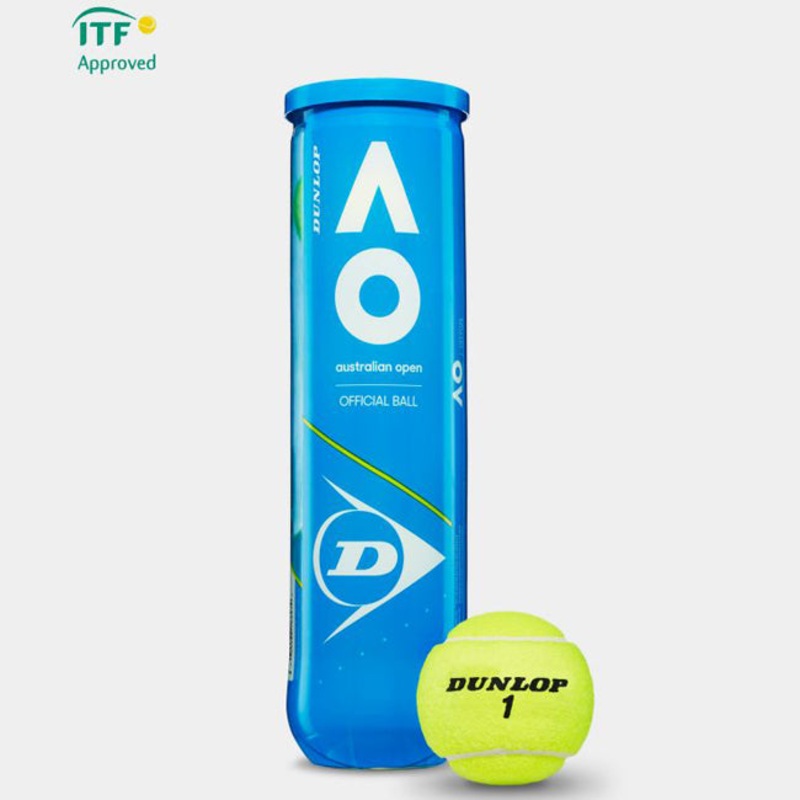 Dunlop Australian Open Tennis 4 Ball Can