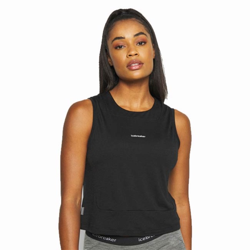 Icebreaker Women Meteroa Tank|BLK|XS|S|M|XL