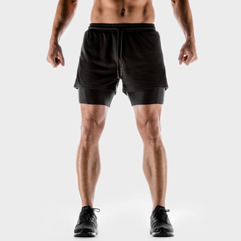 Squat Wolf Mens Hybrid 2-In-1 Shorts